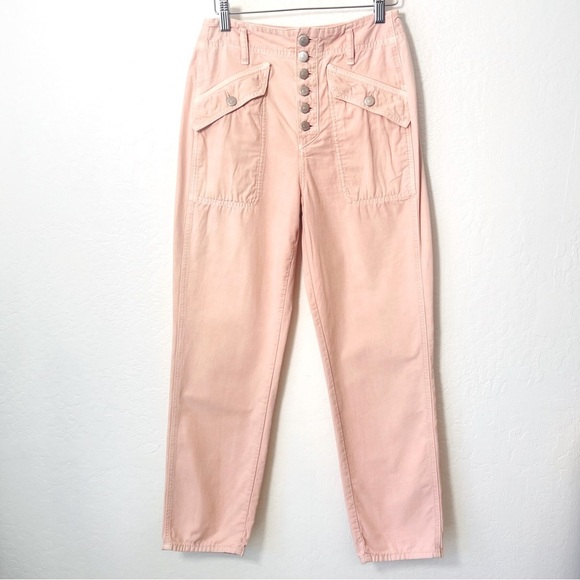 VERONICA BEARD Rinley Straight Leg Light Pink Jean 26 - Picture 2 of 10